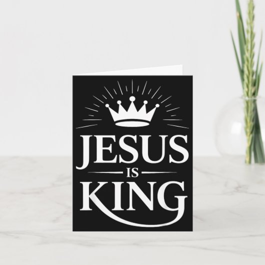 Jesus Is King Christian Kaart (Voorkant)