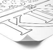 Jesus Is King Christian Poster (Hoek)