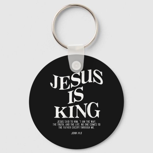 Jesus Is King Jesus Johannes 146 Kostuum Christeli Sleutelhanger (Voorkant)