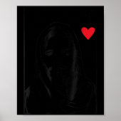 Jesus Is King Jesus King Of Hearts Card Christian Poster (Voorkant)