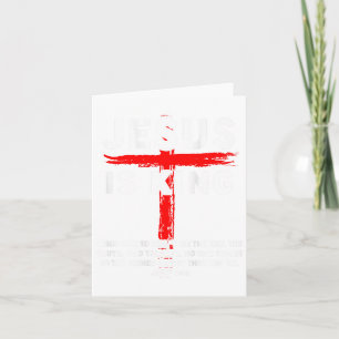 Jesus Is King Mannen Vrouwen Christelijk Kruis Jon Kaart