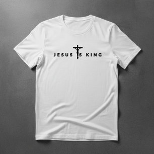 Jesus Is King Zwarte Tekst T-shirt