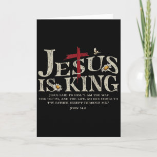 Jesus Is Koning Bijbelvers Johannes 14_6 Christeli Kaart