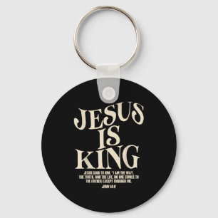 Jesus Is Koning Bijbelvers Johannes 14_6 Christeli Sleutelhanger