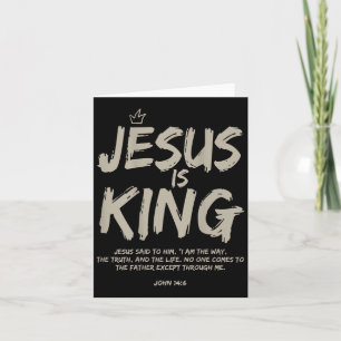 Jesus Is Koning Johannes 14_6 Kostuum Jezus Christ Kaart