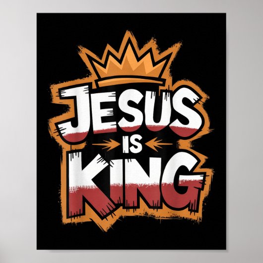 Jesus Is Koning Poster (Voorkant)