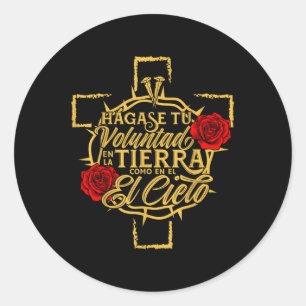 Jesus Is Koning Yeshua Religieus Christelijk Bijbe Ronde Sticker