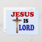 JESUS IS LORD BRIEFKAART (Voorkant / Achterkant)