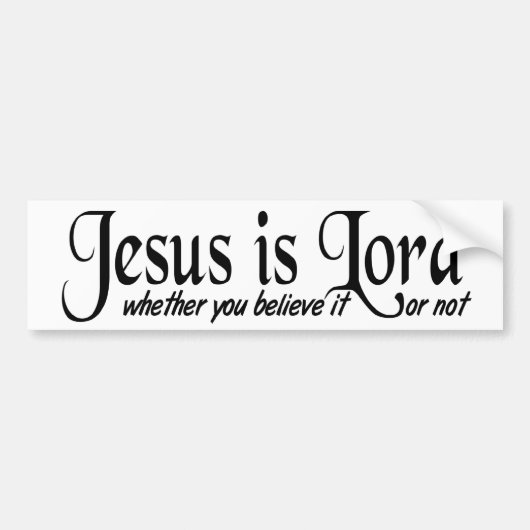 Jesus is Lord Bumpersticker (Voorkant)
