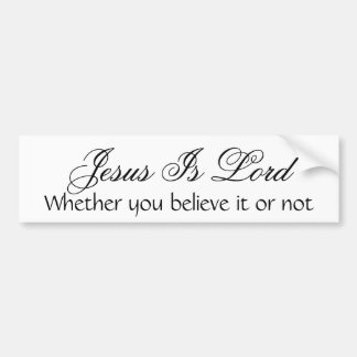 Jesus is Lord Bumpersticker
