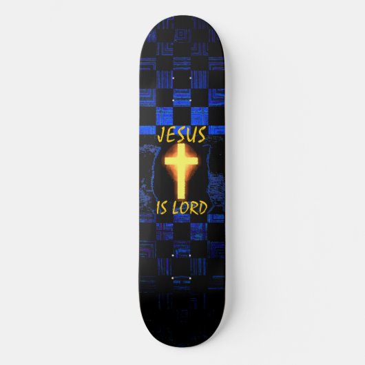 Jesus is Lord Cross skateboard (Voorkant)
