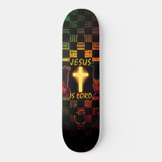 Jesus is Lord Cross skateboard (Voorkant)