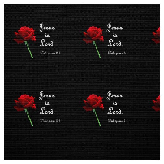 Jesus is Lord Fabric Stof (Swatch)