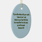 Jesus Is Lord Keramisch Ornament (Rechts)