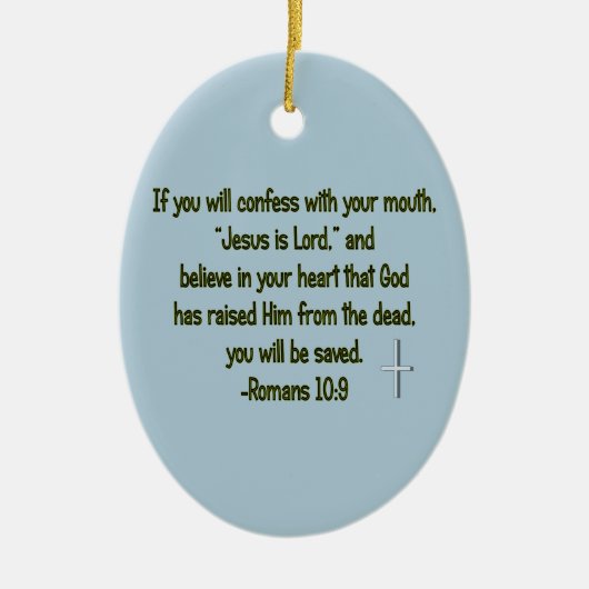 Jesus Is Lord Keramisch Ornament (Voorkant)