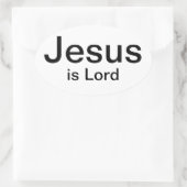 Jesus is Lord Ovale Sticker (Tas)
