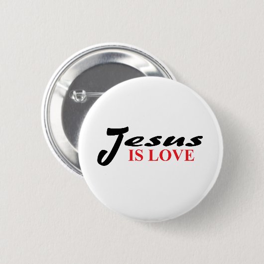 Jesus is Love Button (Voorkant /achterkant)