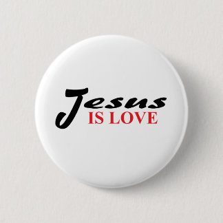 Jesus is Love Button