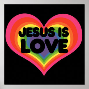 Jesus is Love Poster