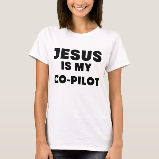 jesus is mijn co pilot.png t-shirt (Voorkant)