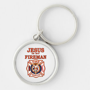 JESUS IS MIJN FIREMAN SLEUTELHANGER