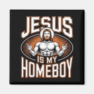 Jesus Is Mijn Homeboy Religieuze Gym Christelijk G Magneet