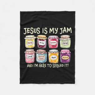 Jesus Is Mijn Jam En Ik Ben Hier Om Christelijke B Fleece Deken
