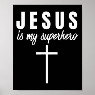 Jesus is mijn superheld Funny VBS Camp Christelijk Poster