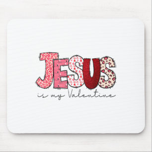 Jesus Is Mijn Valentijnsdag Christelijk Geloof Rel Muismat
