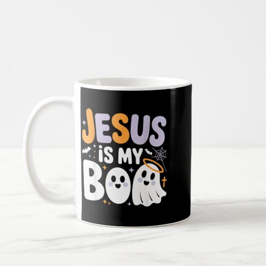 Jesus Is My Boo Cute Christian Halloween Ghost Fun Koffiemok (Links)