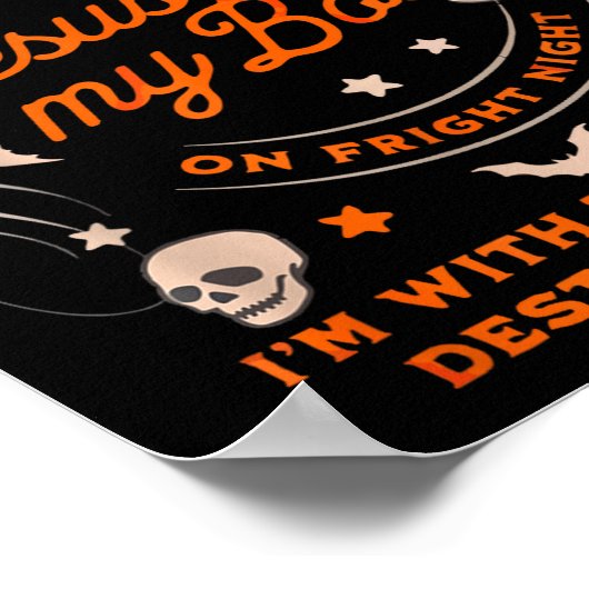 Jesus Is My Boo Soky Christian Funny Halloween Poster (Hoek)