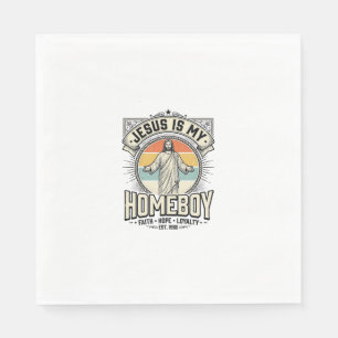 Jesus Is My Homeboy Vintage Religieus T-shirt Servet