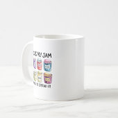 Jesus Is My Jam And Im Here To Spread Christian Bi Koffiemok (Voorkant links)