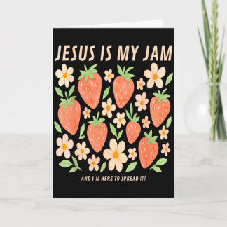 Jesus Is My Jam T-shirt Funny Christelijk Geloof  Kaart