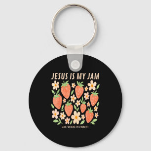 Jesus Is My Jam T-shirt Funny Christelijk Geloof Sleutelhanger