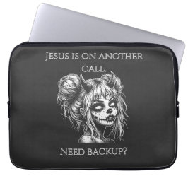 Jesus Is on Another Phone – Succubus Backup Laptop Sleeve