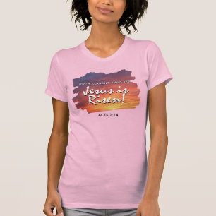JESUS IS OPGEREZEN Sunset Christelijke Pasen  T-shirt