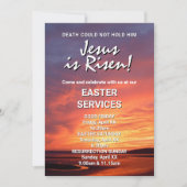 JESUS IS RISEN Custom CHURCH SERVICES Easter Kaart (Voorkant)