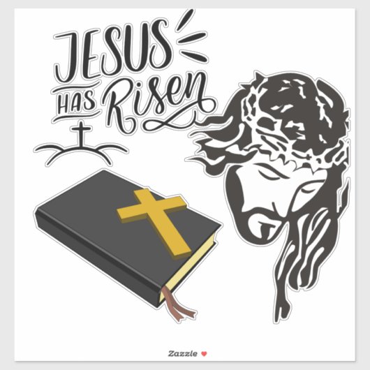 Jesus is Risen Sticker (Vel)