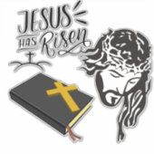 Jesus is Risen Sticker (Voorkant)