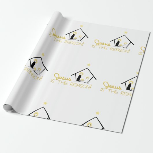 Jesus Is The Reason Cadeaupapier (Uitgerold)