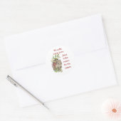 "Jesus is the reason for the season" Fun Squirrel Ronde Sticker (Envelop)