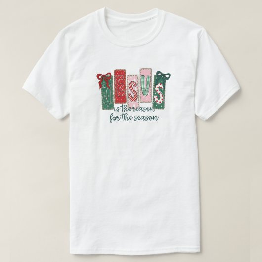 Jesus is the reason for the season t-shirt (Design voorkant)