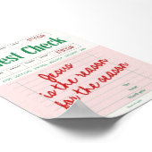 Jesus Is The Reason Gast Check Poster voor Kerstmi (Hoek)