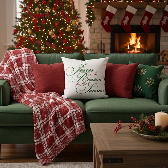 Jesus is the reason throw pillow kussen (Creator heeft geüpload)