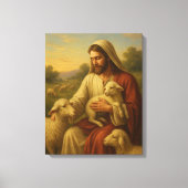 Jesus Is The Shephard #1™ LDS Muurkunstcanvas Canvas Afdruk (Voorkant)
