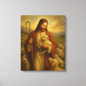 Jesus Is The Shephard #3™ LDS Muurkunstcanvas Canvas Afdruk (Voorkant)