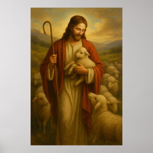 Jesus Is The Shephard #3™ LDS Wall Art Poster (Voorkant)