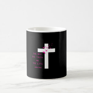 Jesus is The Way schrift T-shirt Koffiemok