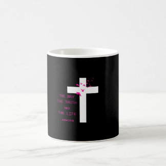 Jesus is The Way schrift T-shirt Koffiemok